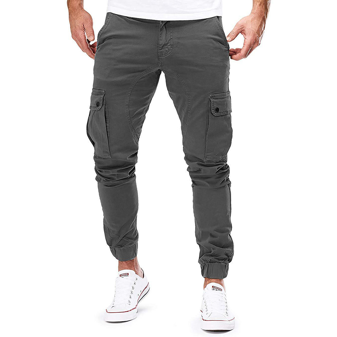 Pantalón cargo para hombre con bolsillos funcionales