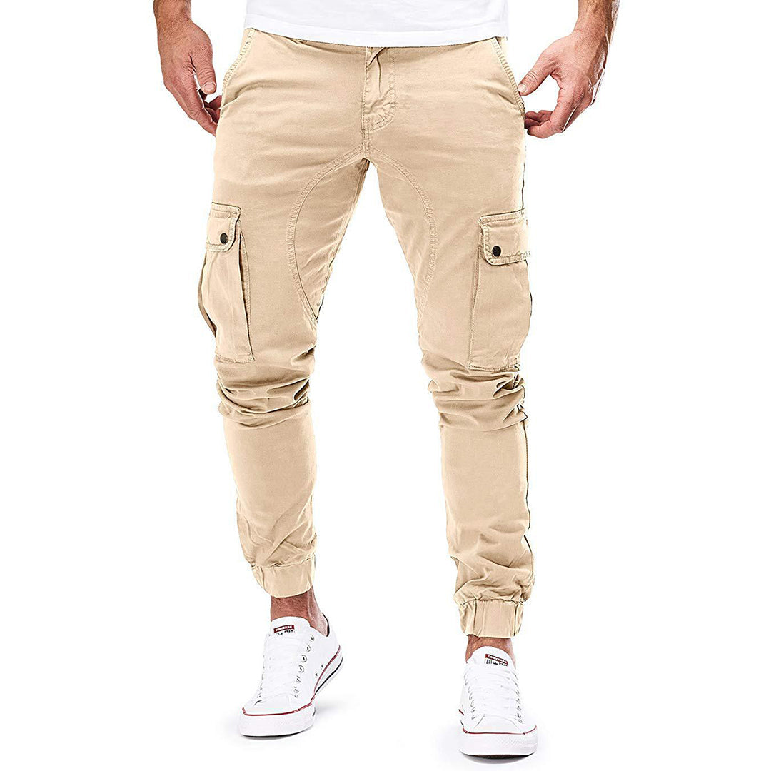 Pantalón cargo para hombre con bolsillos funcionales