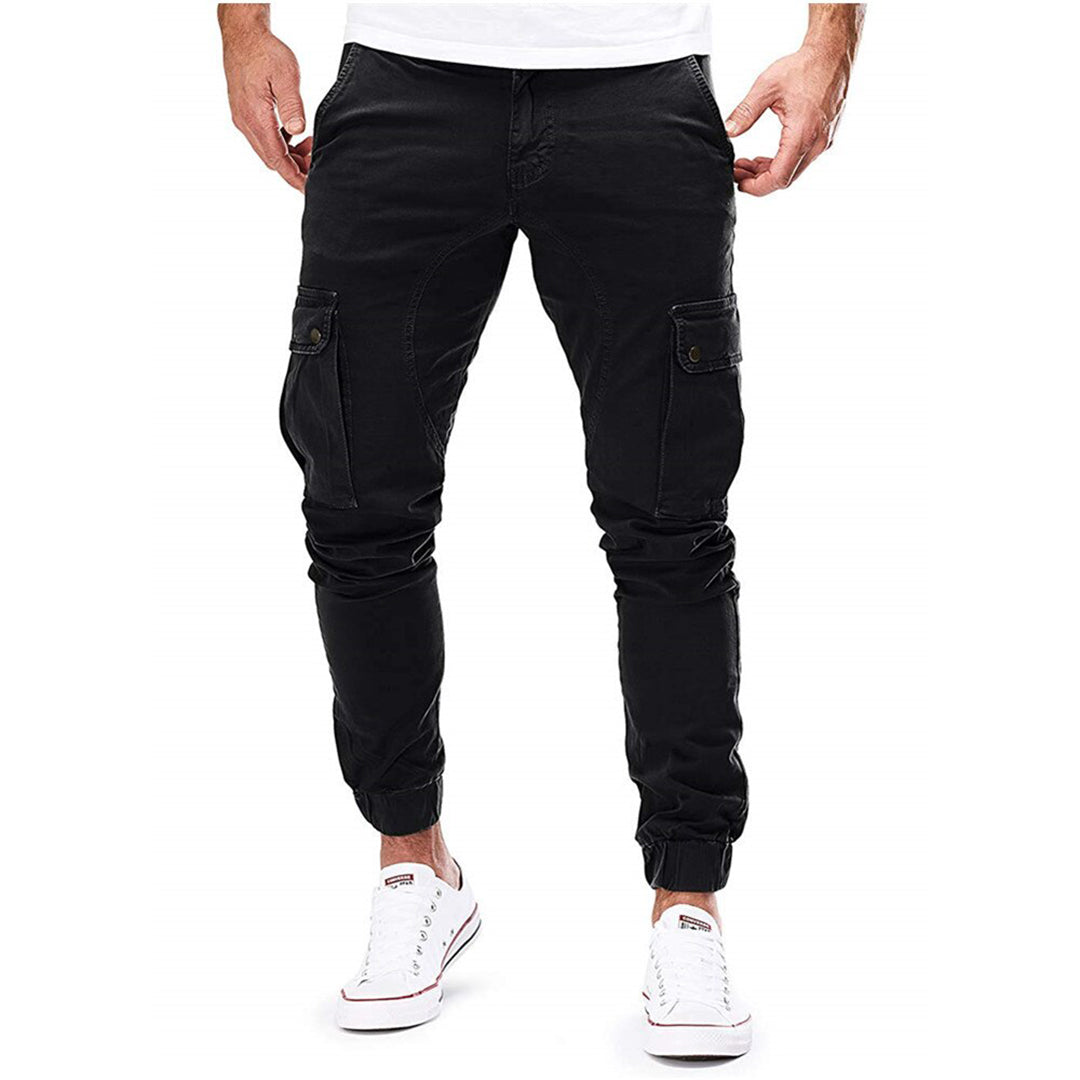 Pantalón cargo para hombre con bolsillos funcionales