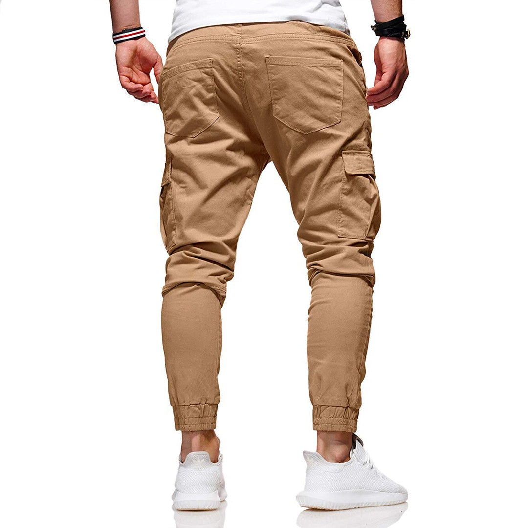 Pantalón cargo para hombre con bolsillos funcionales