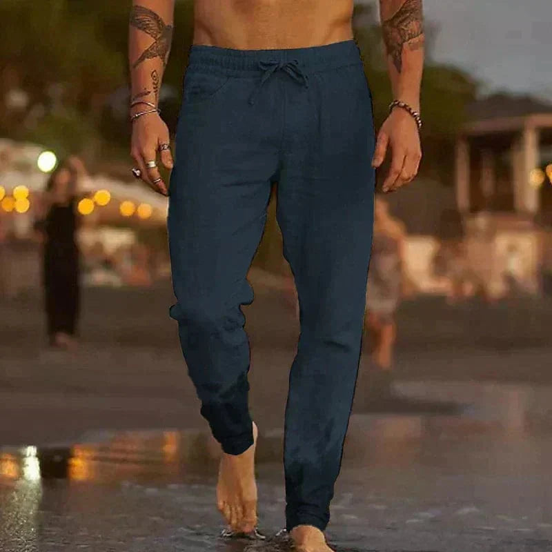 Pantalón casual de lino