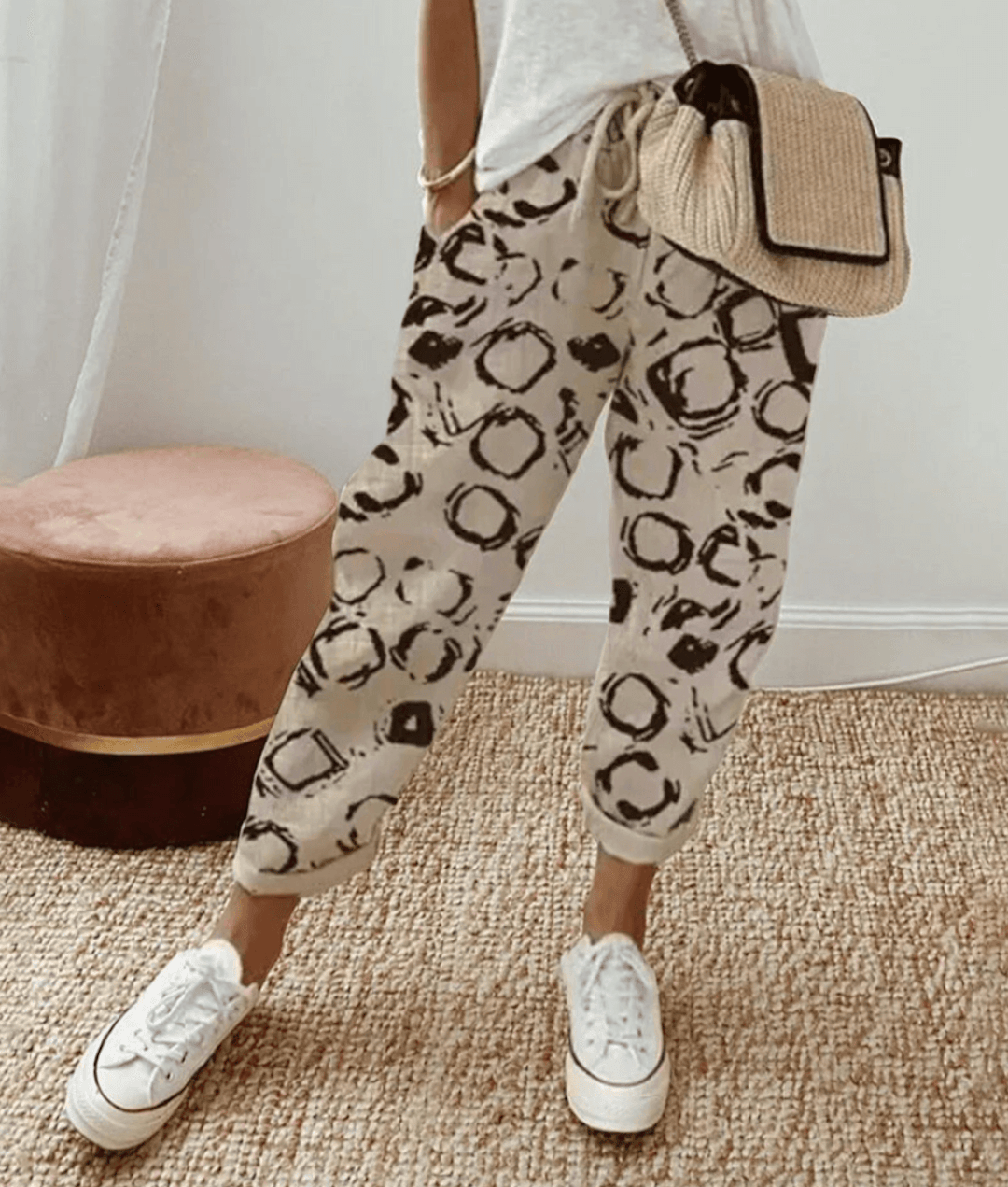 Pantalón casual de lino | Mezcla de lino | Fresco y cómodo
