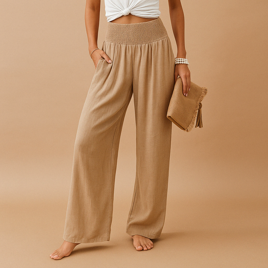 Pantalón casual de pierna ancha