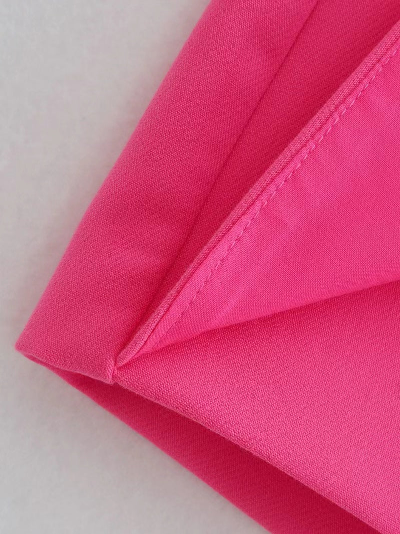 Pantalón corto elegante de tiro alto y corte ajustado para mujer