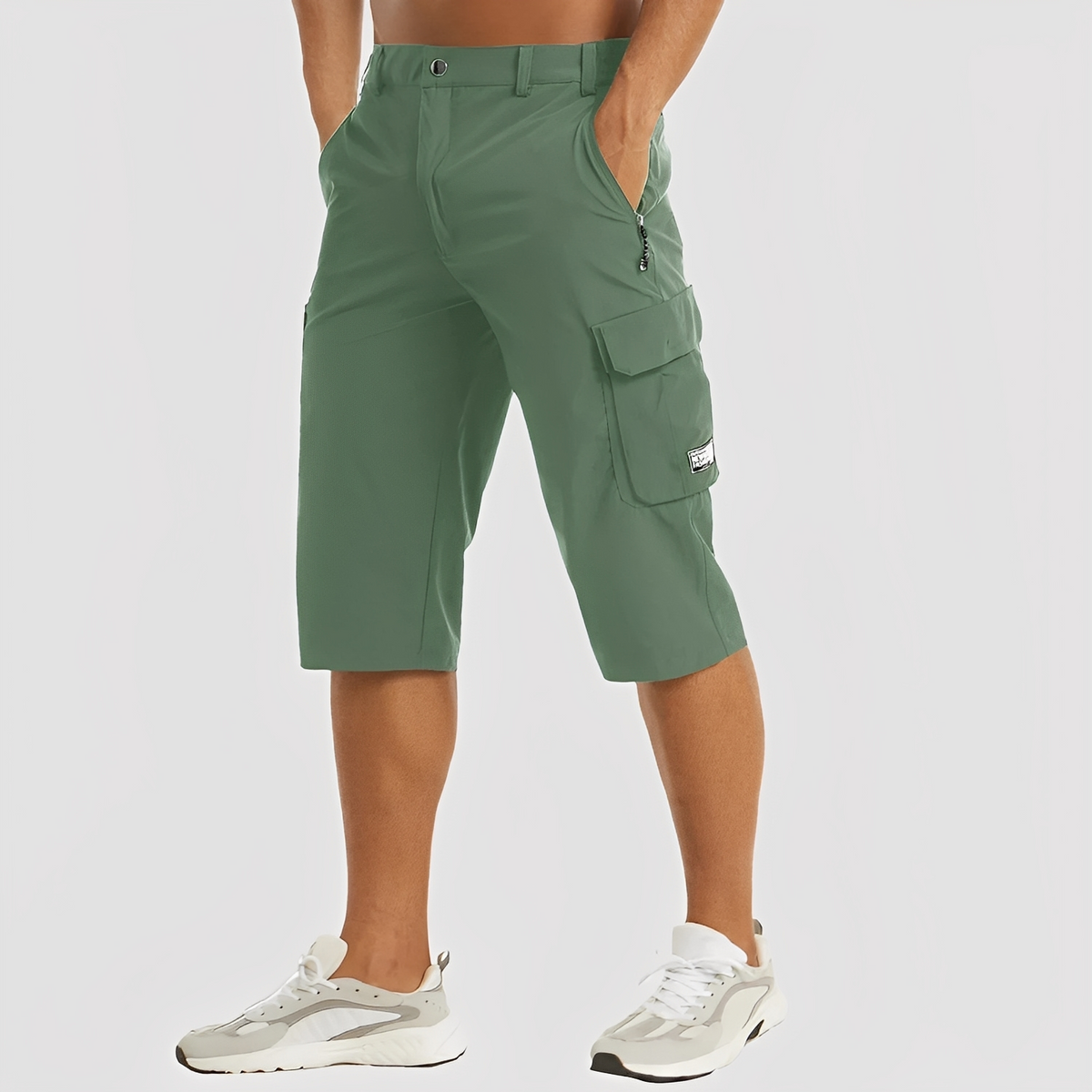 Pantalones cargo elásticos para hombre