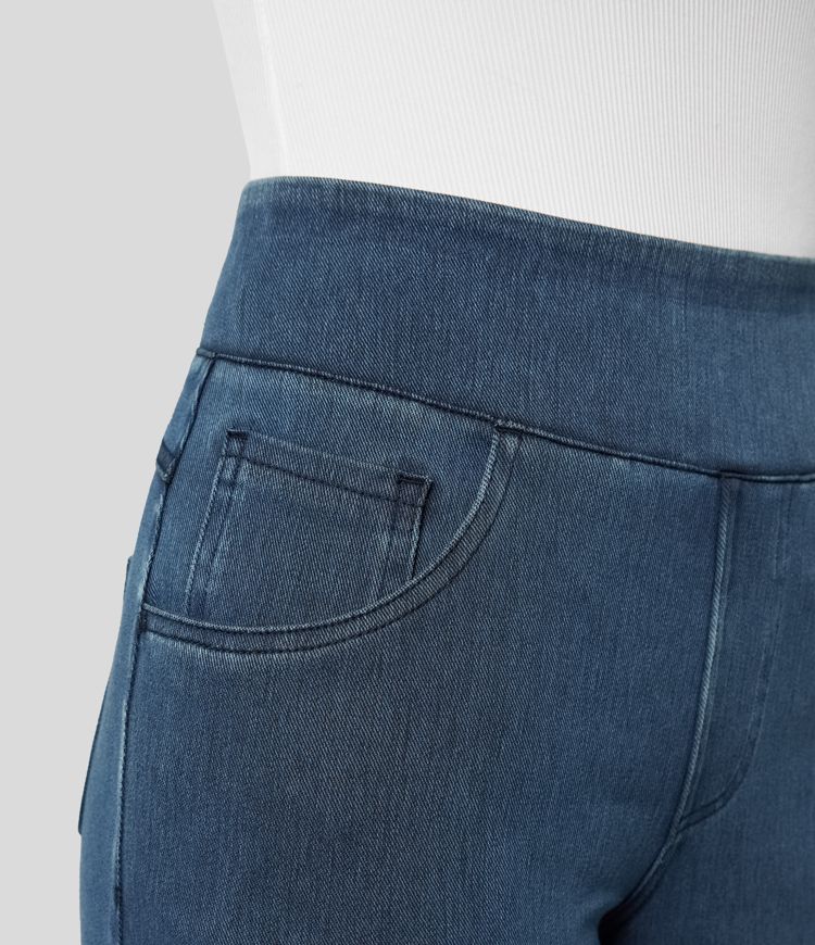 Pantalones cómodos de talle alto - Elegantes y cómodos