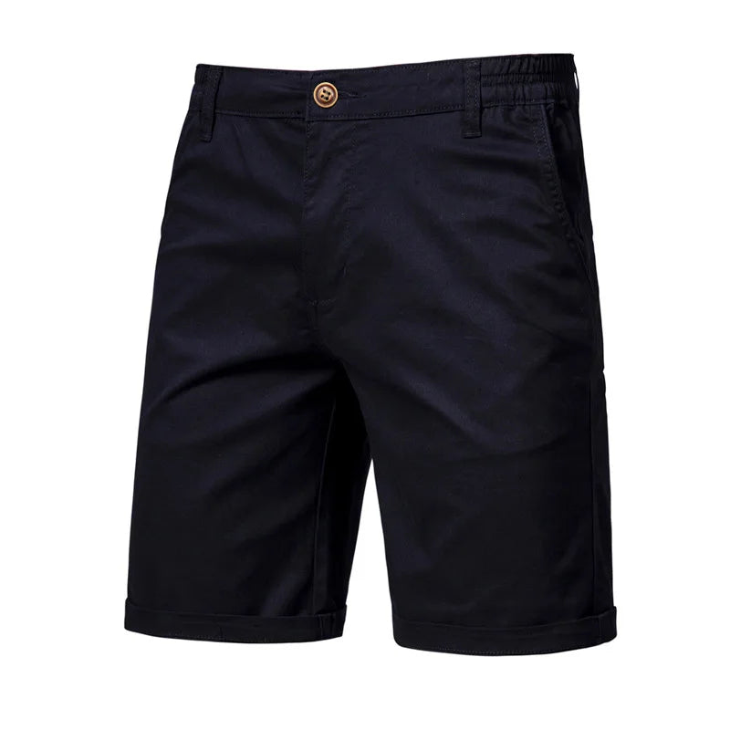 Pantalones cortos casuales para hombre con cintura elástica