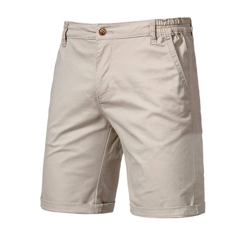 Pantalones cortos casuales para hombre con cintura elástica