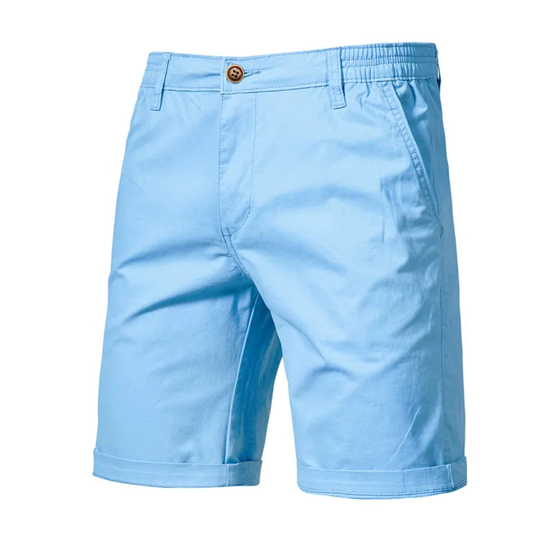 Pantalones cortos casuales para hombre con cintura elástica