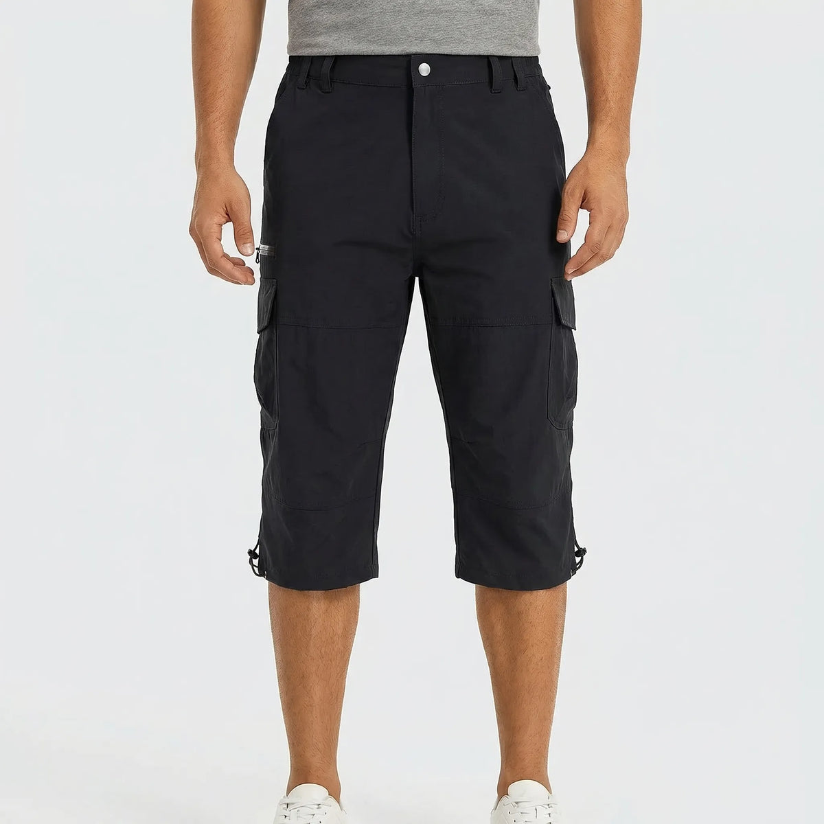 Pantalones cortos de senderismo cargo por debajo de la rodilla