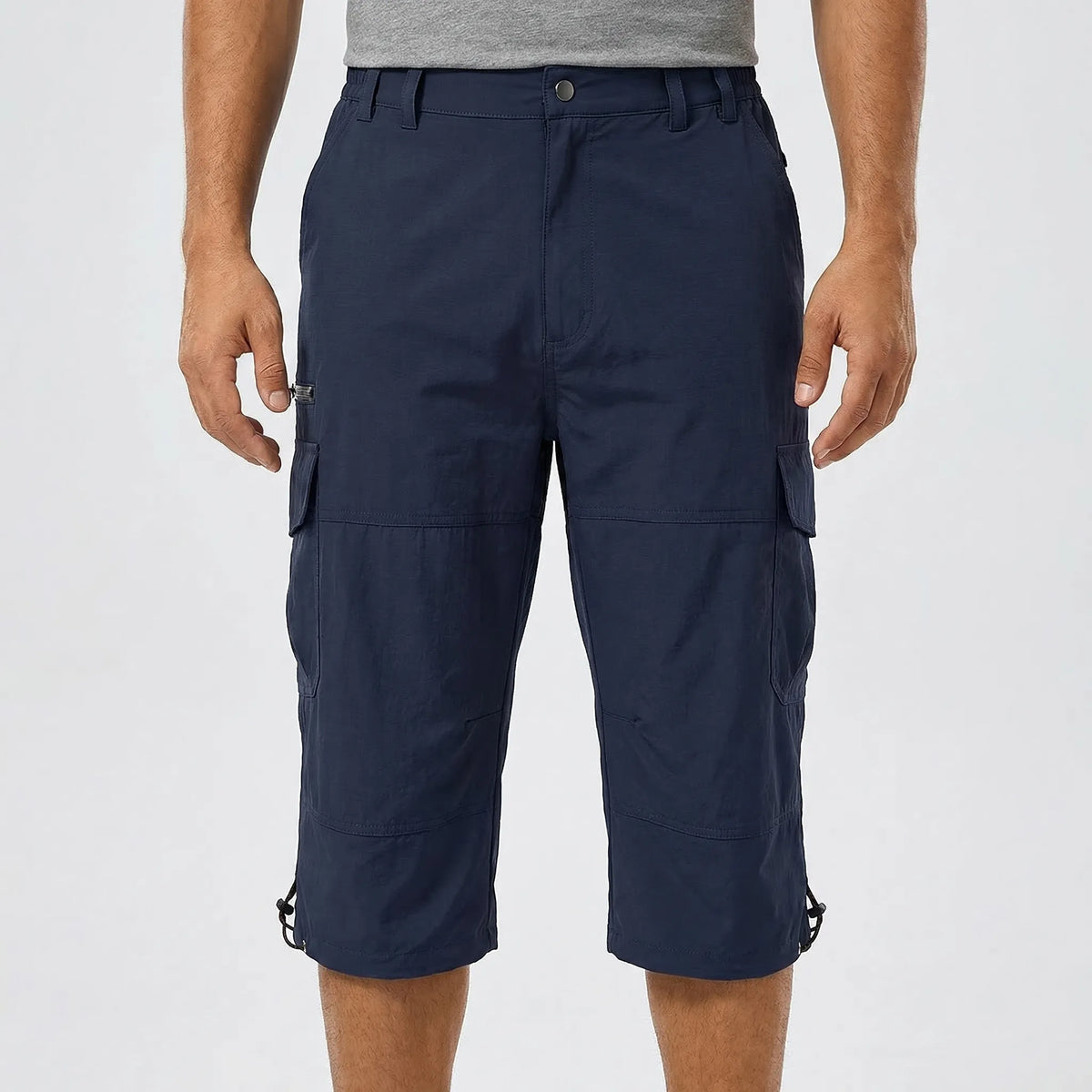 Pantalones cortos de senderismo cargo por debajo de la rodilla