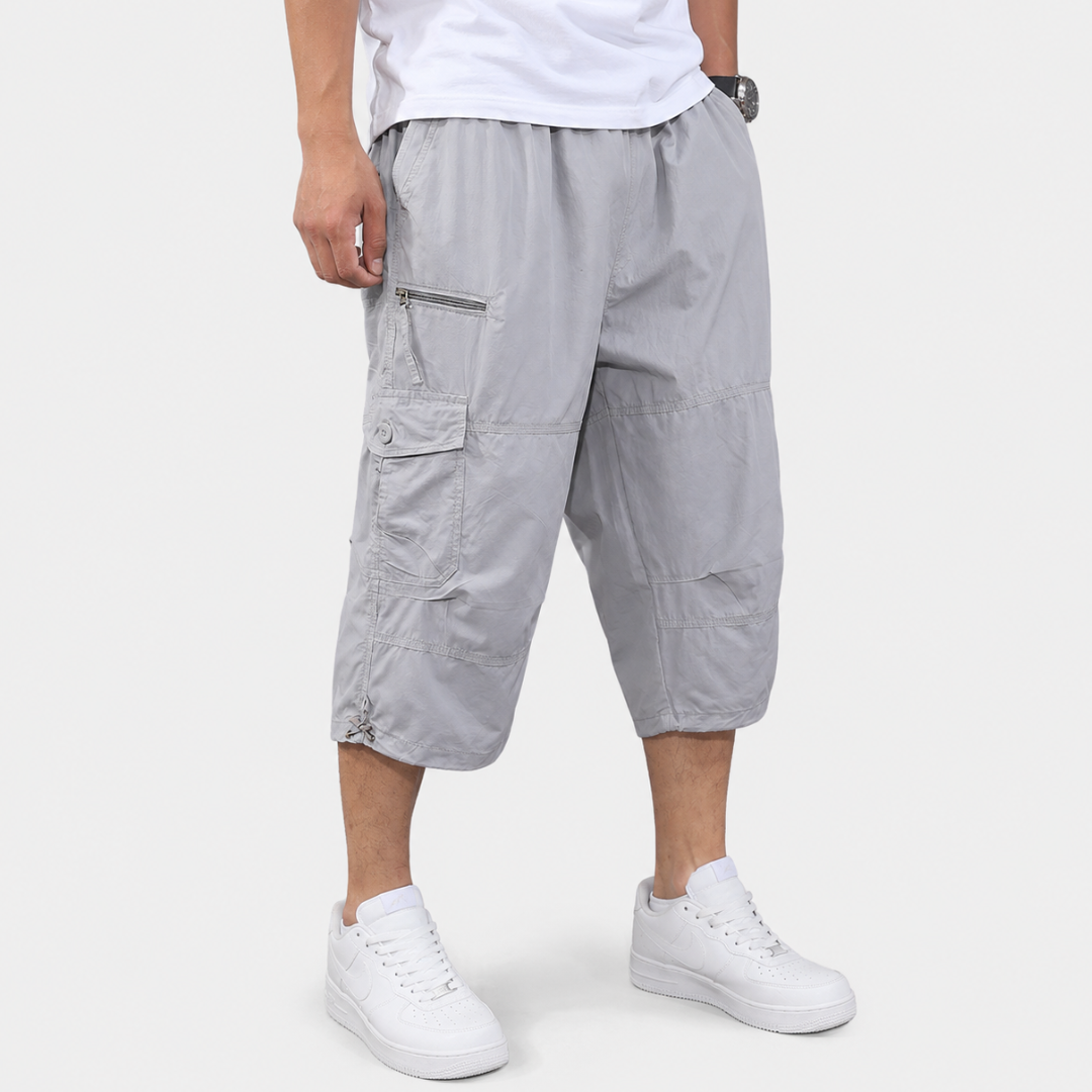 Pantalones cortos de senderismo cargo por debajo de la rodilla