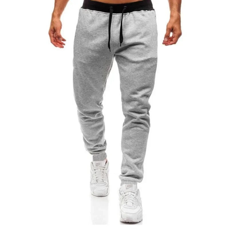 Pantalones de chándal casuales de felpa para hombre