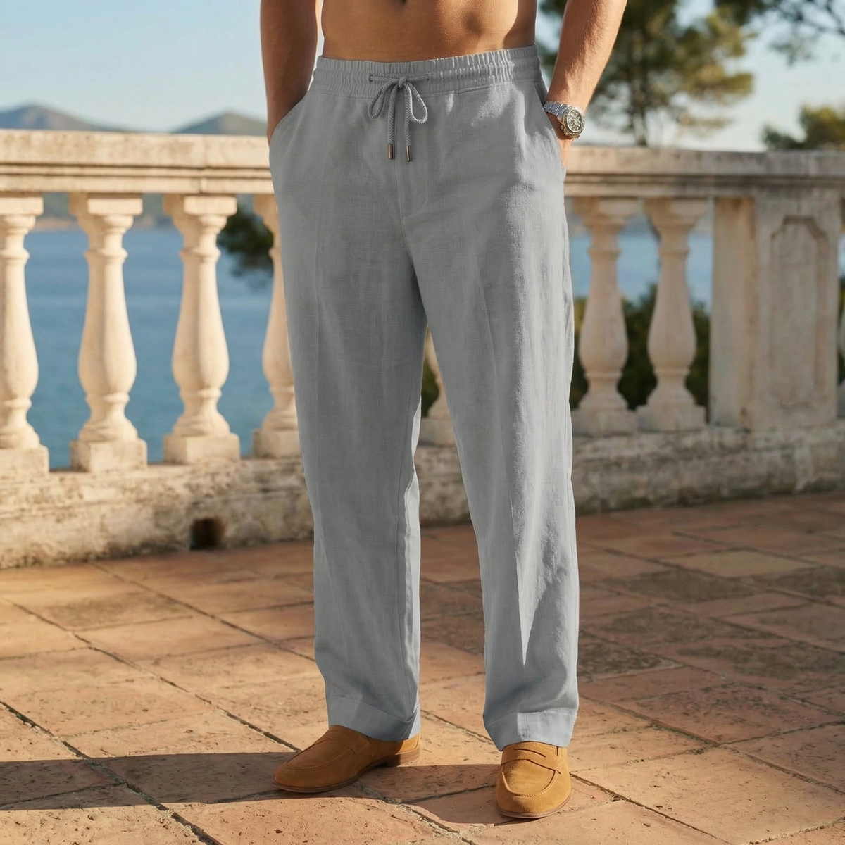 Pantalones de lino