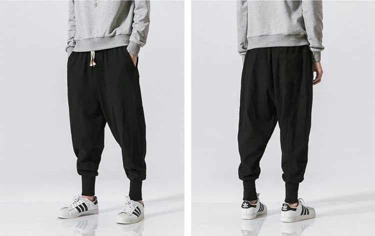 Pantalones harem cómodos para hombre