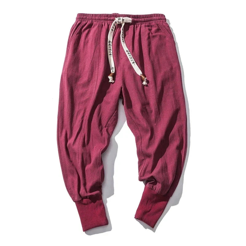 Pantalones harem cómodos para hombre