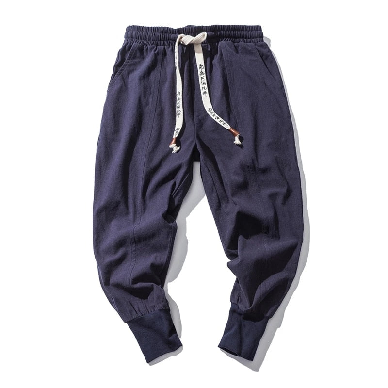 Pantalones harem cómodos para hombre