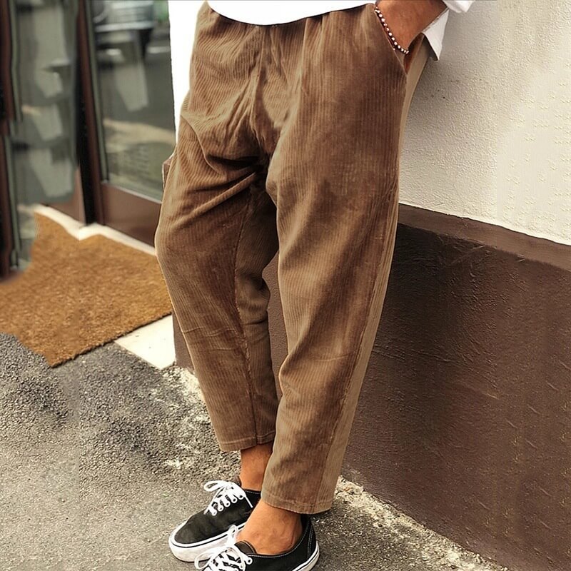 Pantalones vintage holgados para hombre – Corte clásico y cómodo, ideales para el día a día