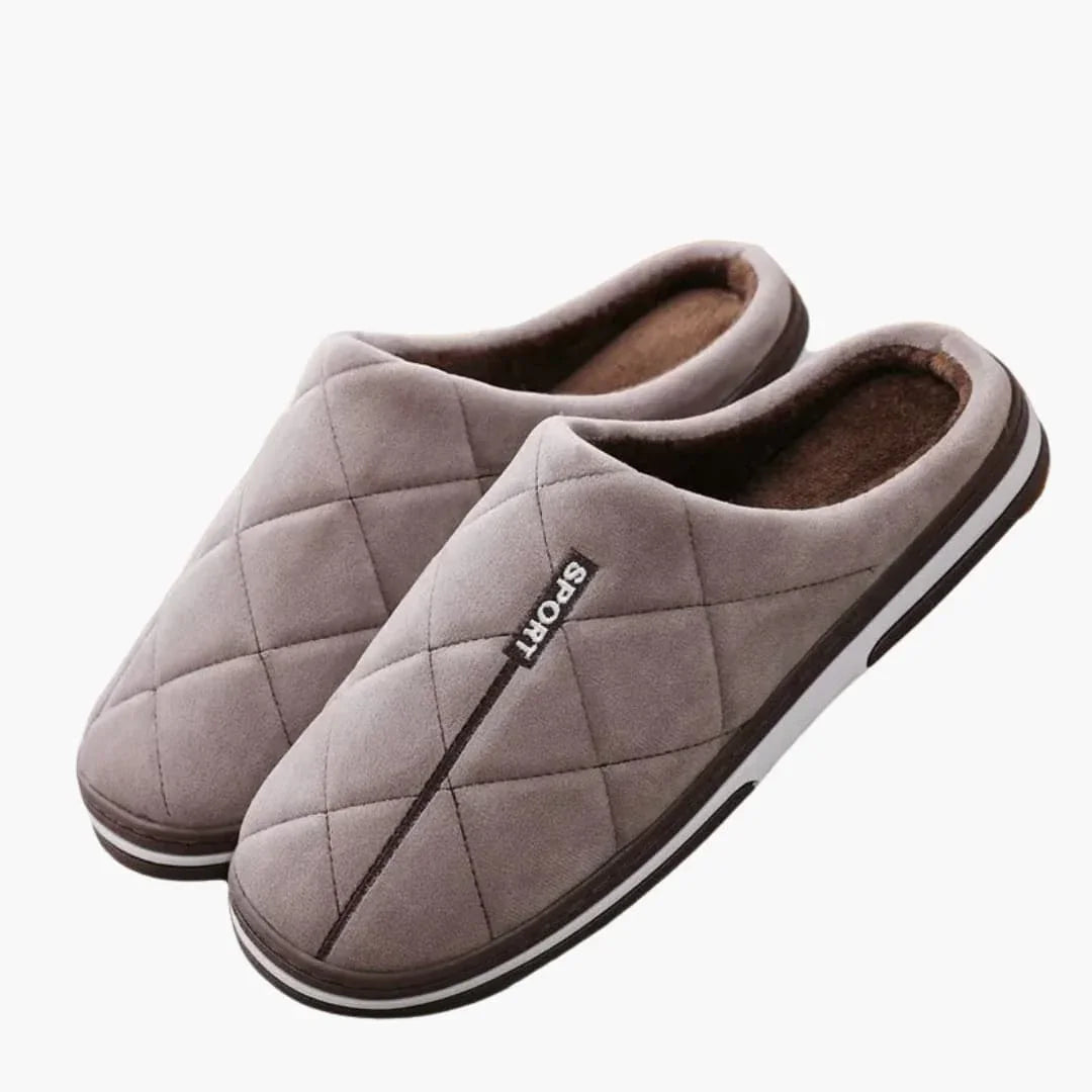 Pantuflas de casa para hombre con punta cerrada e interior acolchado