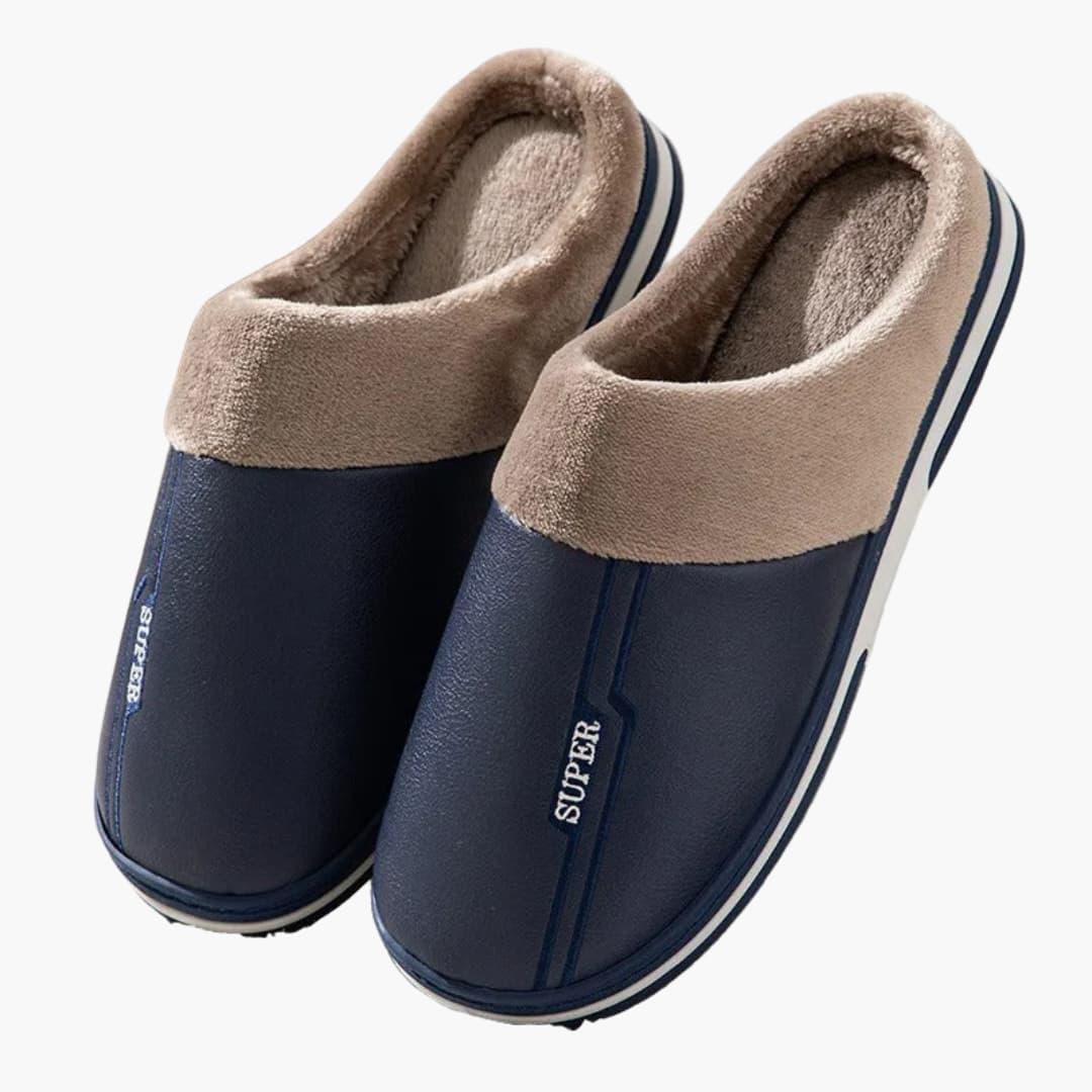 Pantuflas de casa para hombre con punta cerrada e interior acolchado