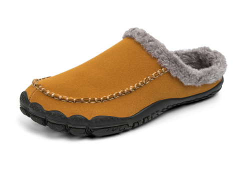 Pantuflas de lujo con forro cálido para hombre