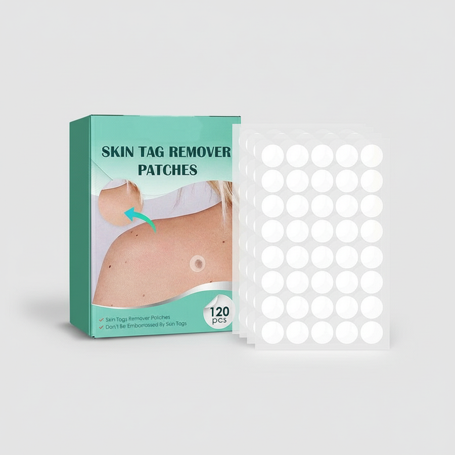 Parches Eliminadores de Verrugas y Acrocordones con Tecnología Hidrocoloide | Indoloros y Discretos | Para Todo Tipo de Piel | 120 Unidades