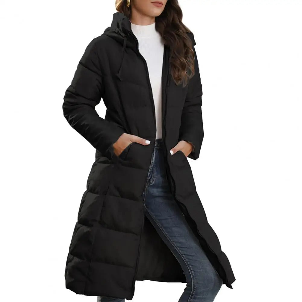 Parka cálida con capucha para mujer