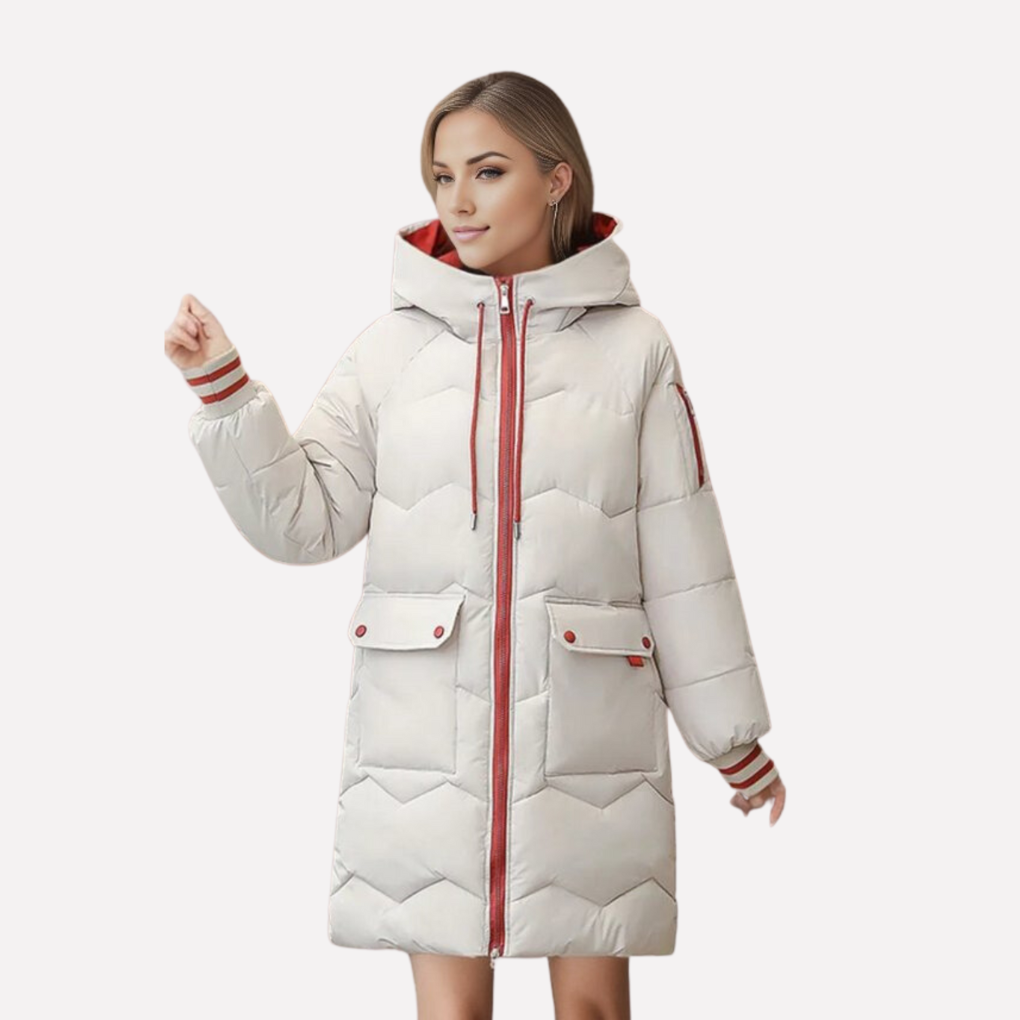 Parka de invierno cálida para mujer