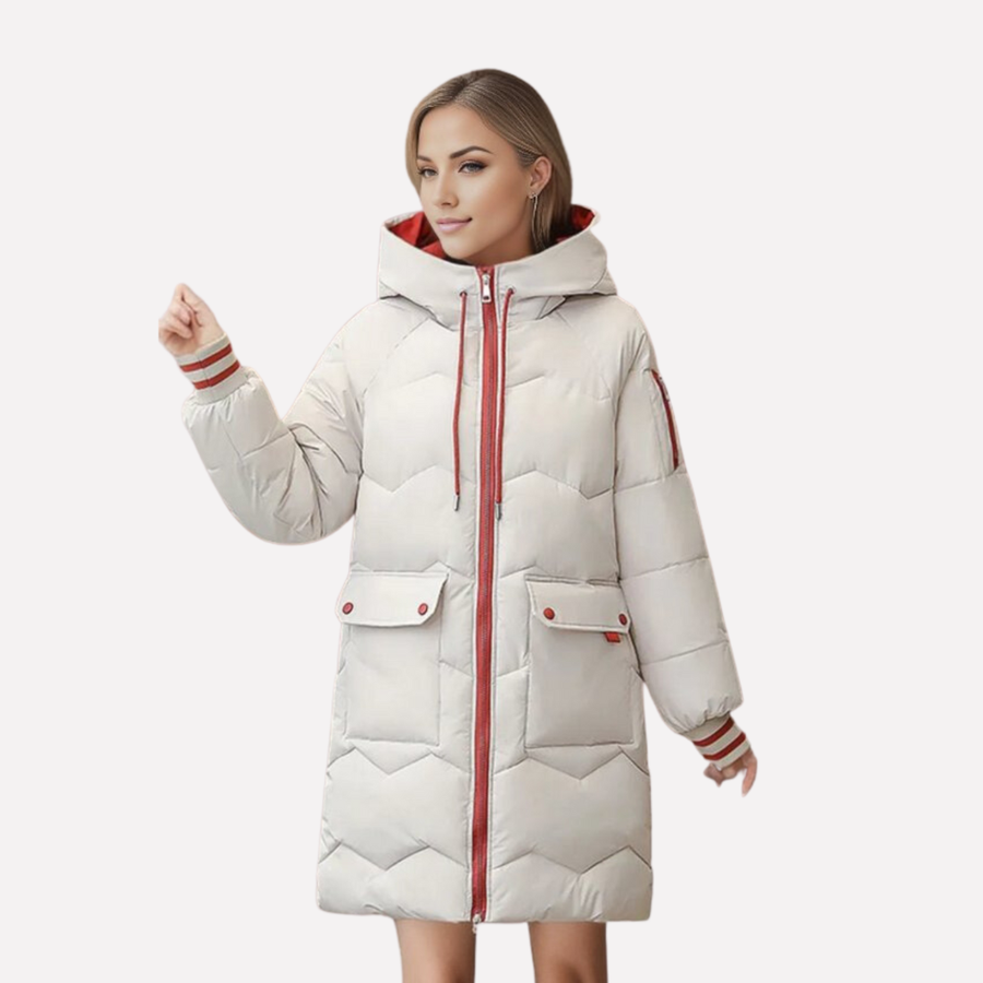 Parka de invierno cálida para mujer