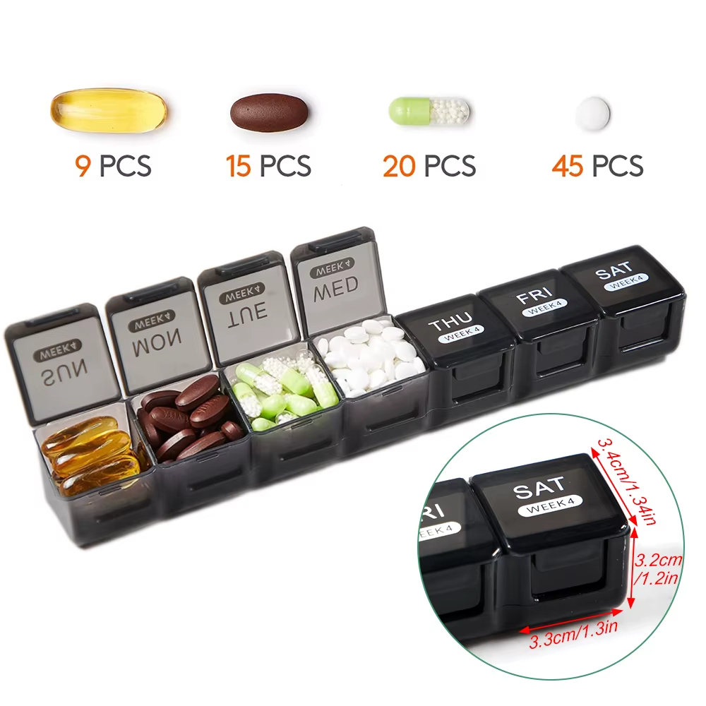 Pastillero Mensual de 4 Semanas con Dosis Diaria (4x7 Días)