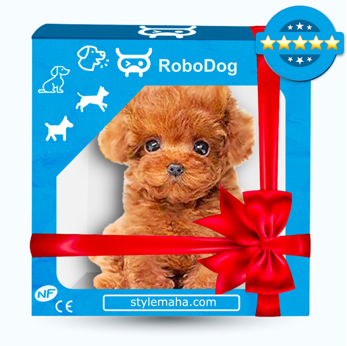 Perrito robot realista
