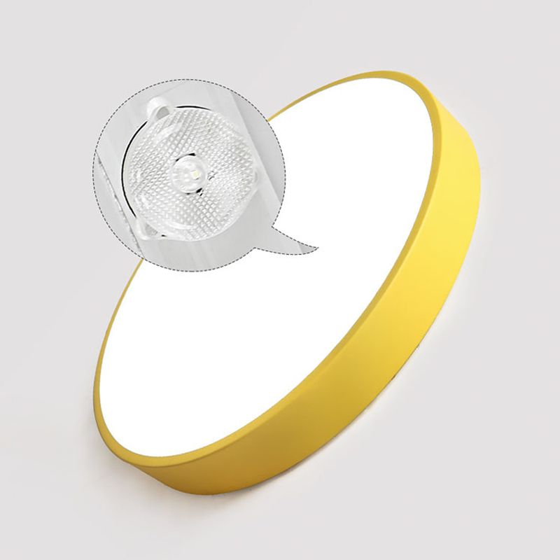 Plafón LED de techo redondo y ultrafino para iluminación interior moderna