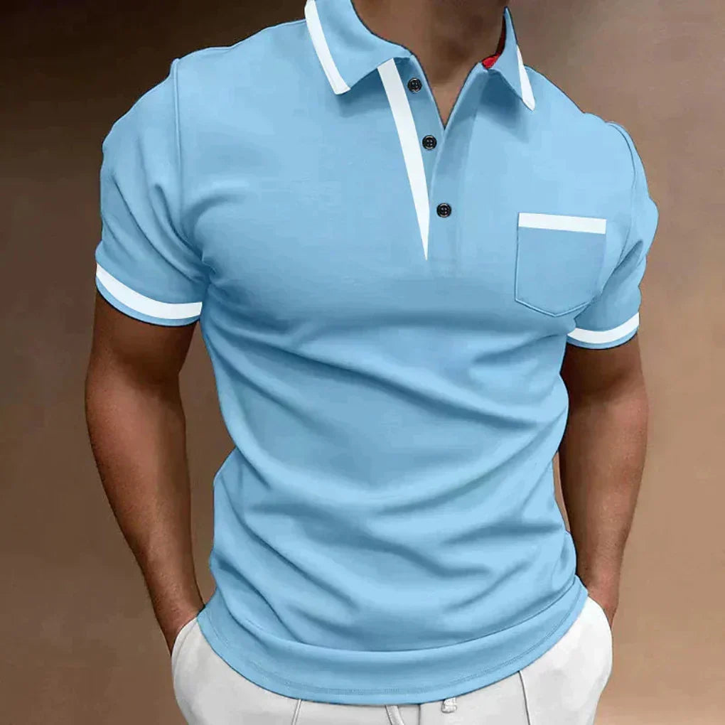Polo clásico y cómodo con bolsillo