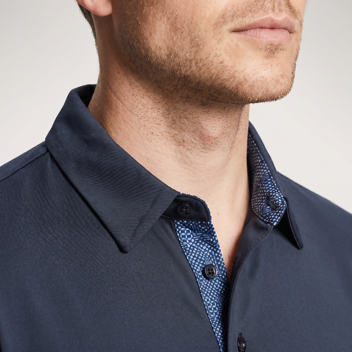 Polo de hombre de poliéster y elastano | Transpirable con protección UPF 50