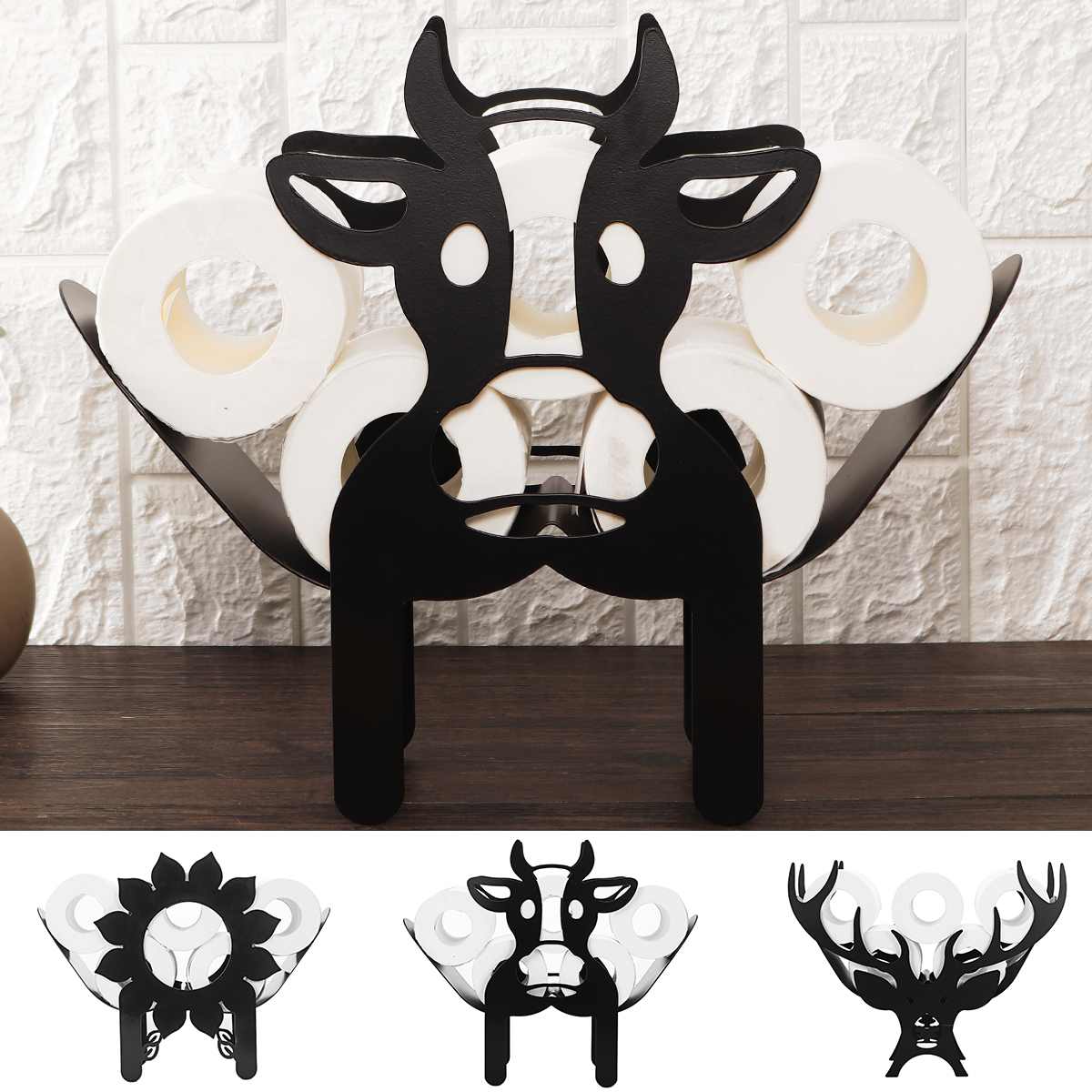 Portarrollos de papel higiénico con diseño de animales: divertido y práctico para el baño