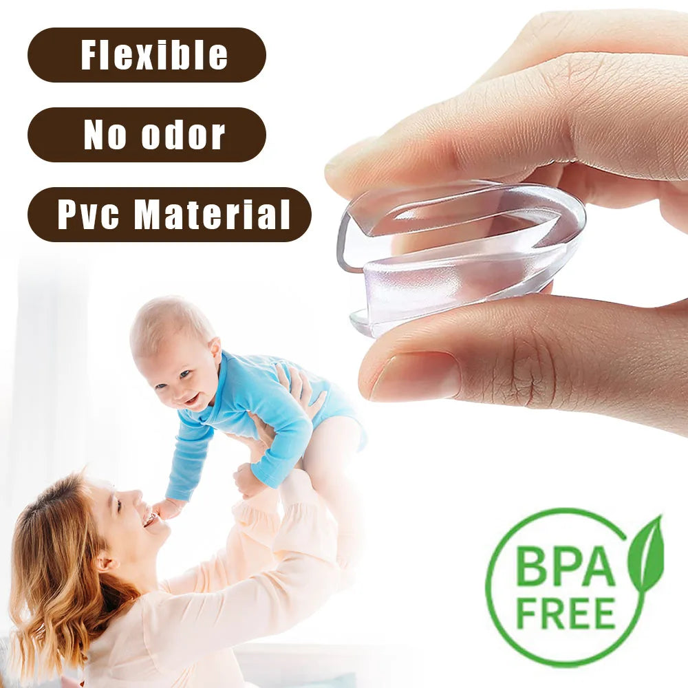 Protectores transparentes de esquinas para la seguridad de bebés - Set de 10