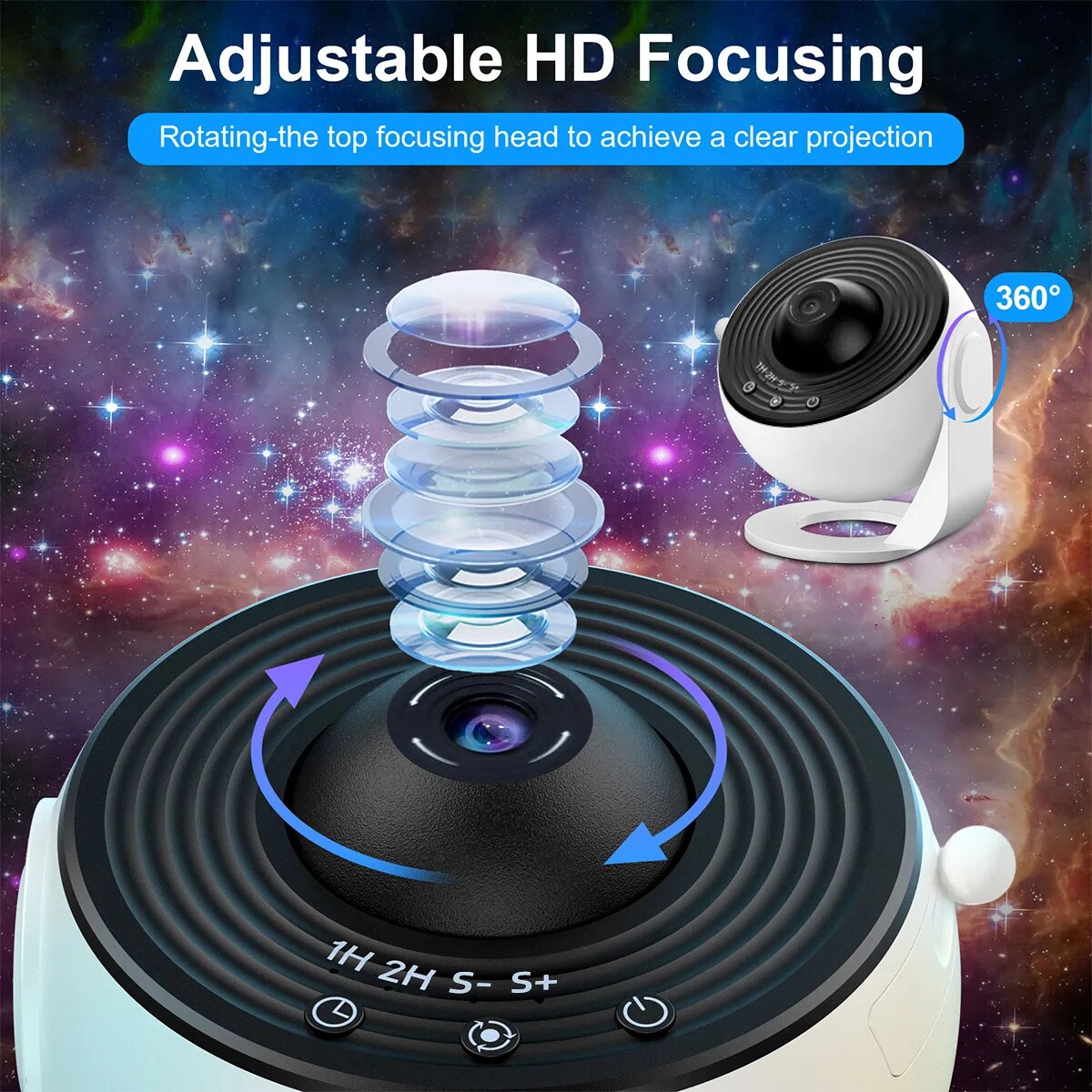 Proyector de estrellas para planetario
