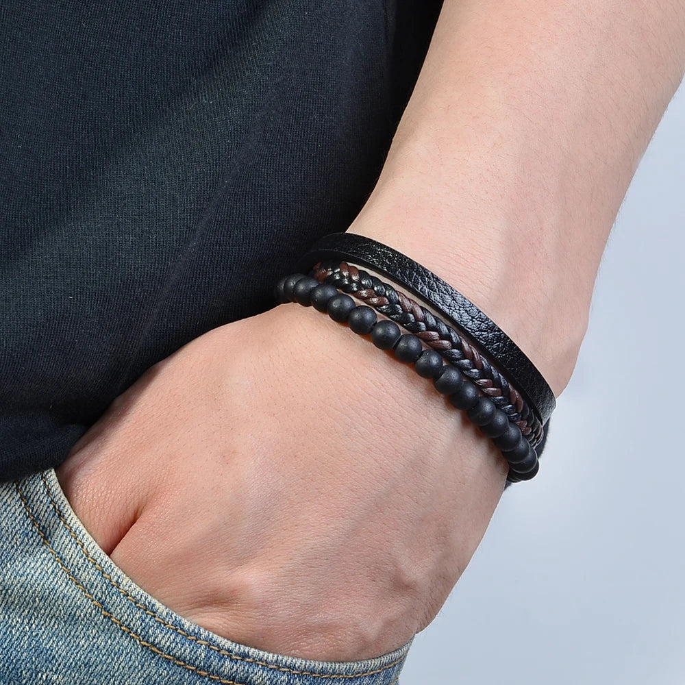 Pulsera relajante de piedra natural