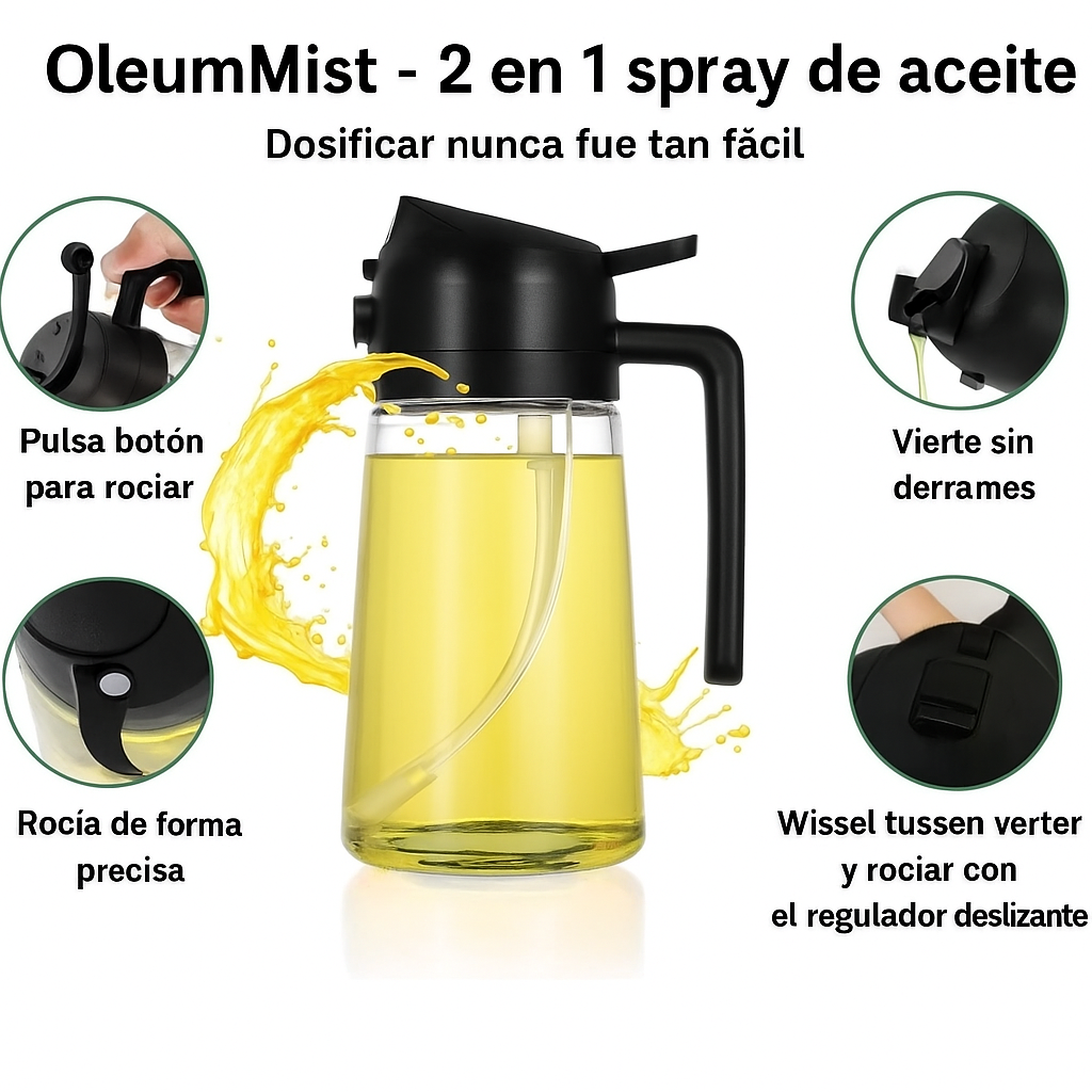 Pulverizador de aceite 2 en 1