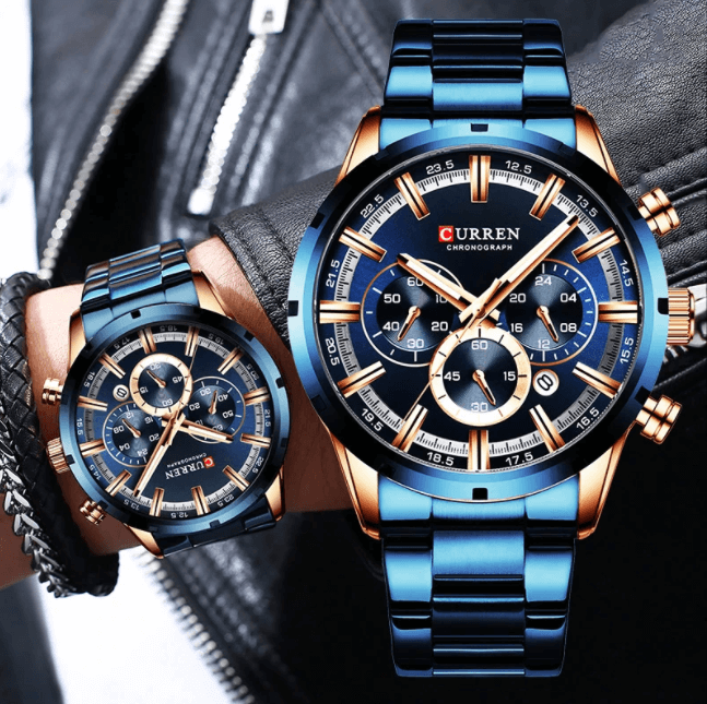 Reloj cronógrafo de estilo ejecutivo