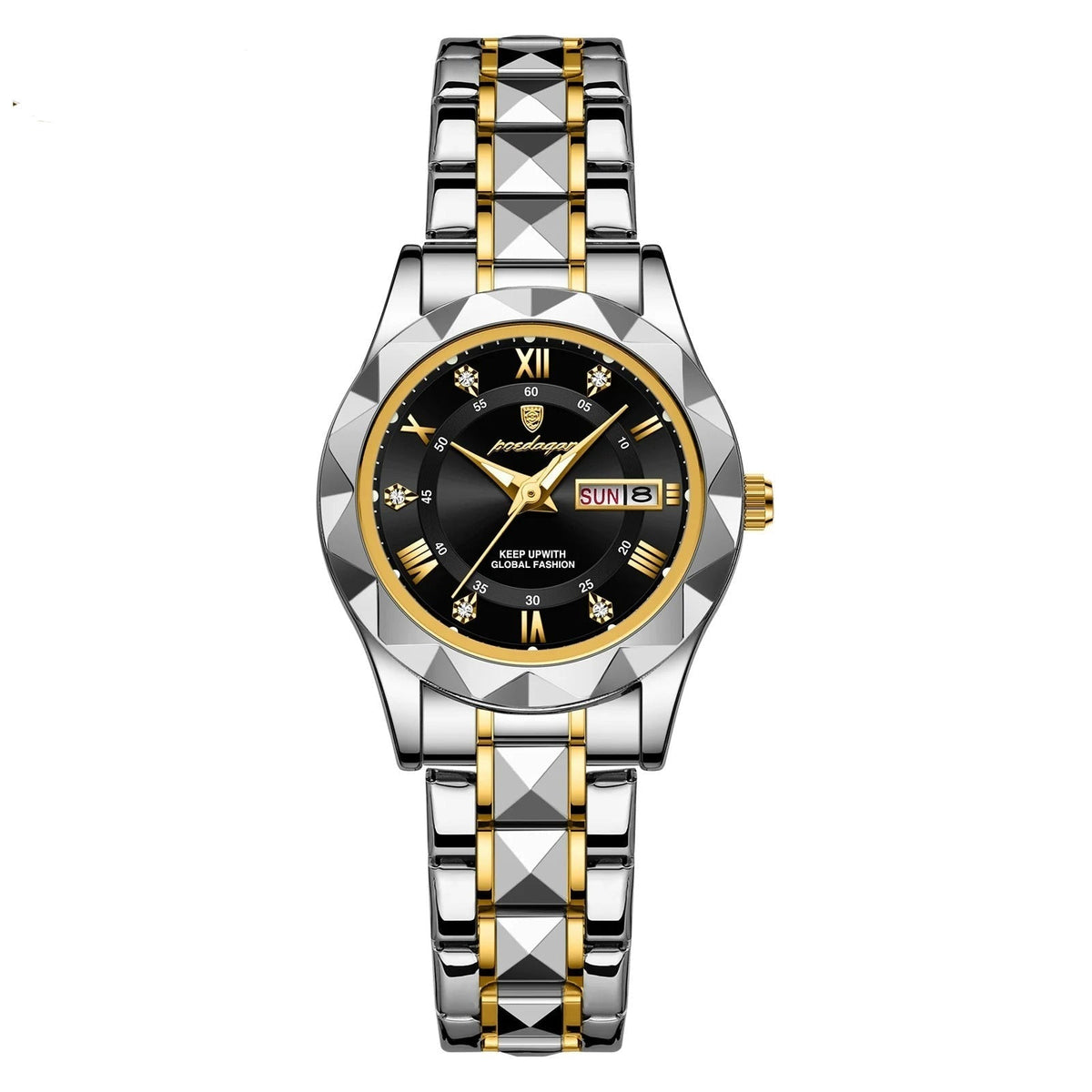 Reloj de lujo para mujer en acero inoxidable