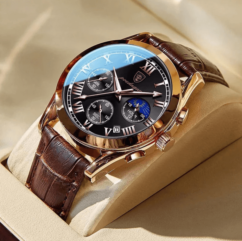 Reloj de pulsera para hombre de cuero premium