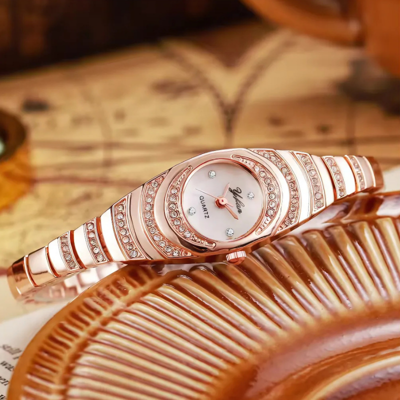 Reloj elegante moderno para mujer con caja de regalo