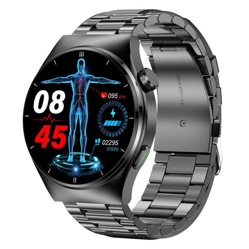 Reloj inteligente con monitor de presión arterial y glucosa en sangre