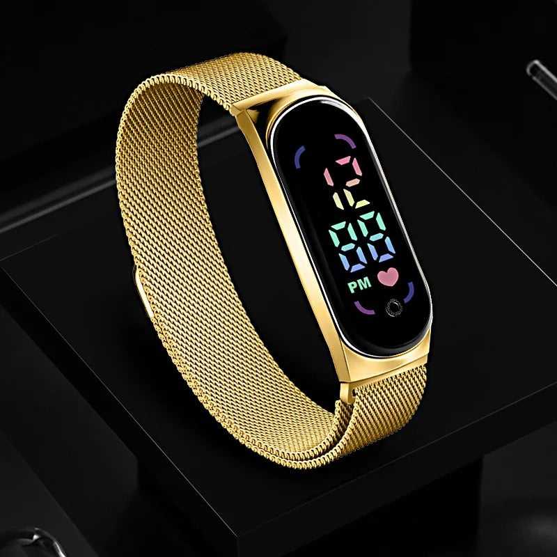 Reloj LED magnético para mujer