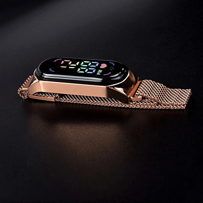 Reloj LED magnético para mujer