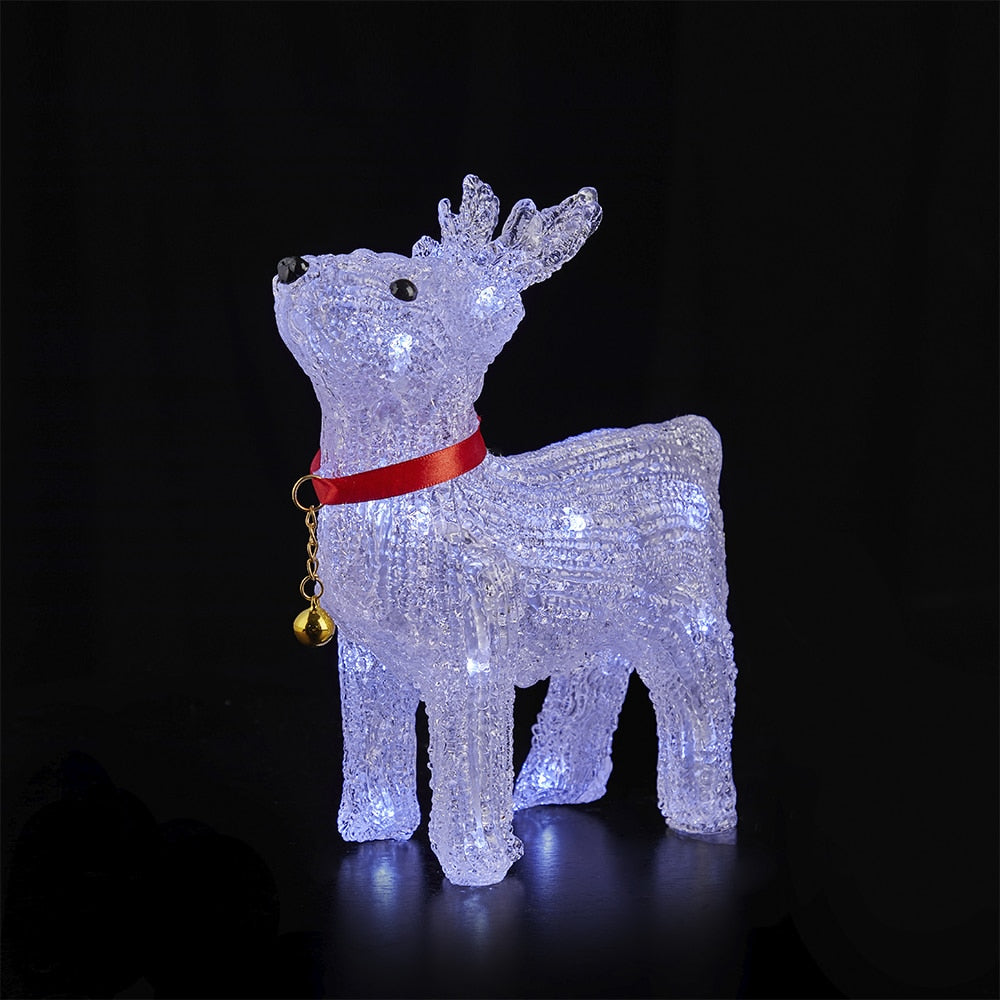 Reno acrílico con luz LED - altura 22 cm
