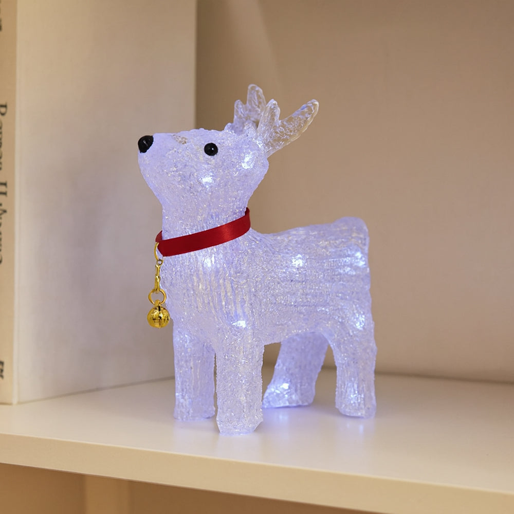 Reno acrílico con luz LED - altura 22 cm