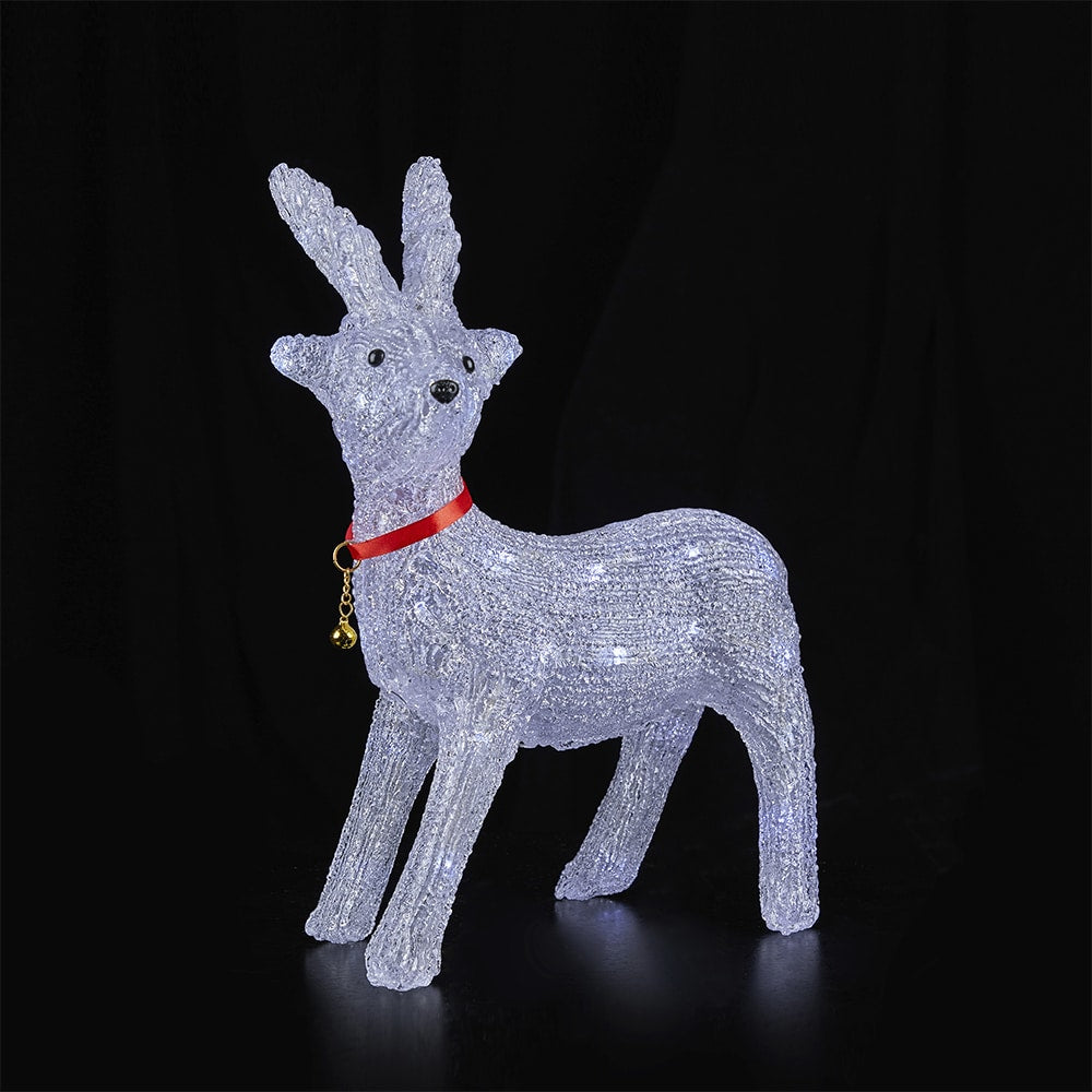 Reno de acrílico con luz LED - 41 cm de altura