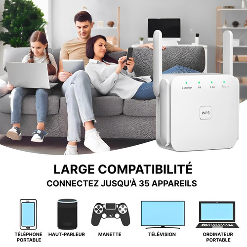 Repetidor WiFi potente de largo alcance para el hogar